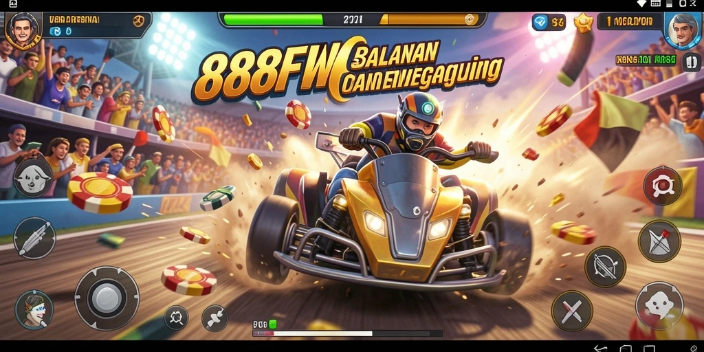 Tampilan aksi balapan seru di 888FW yang menawan.