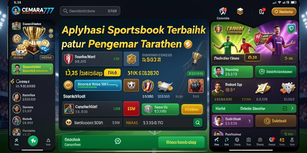 Tampilan gameplay CEMARA777 dengan berbagai pilihan taruhan olahraga.