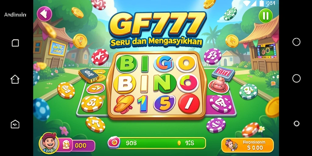 Tampilan gameplay seru dalam aplikasi Bingo GF777.