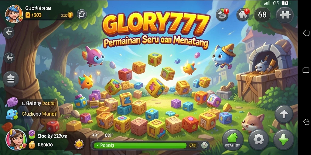 Tampilan gameplay seru dan menantang dari GLORY777.