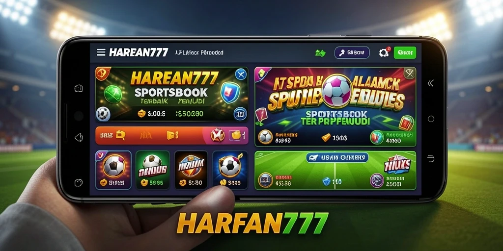 Tampilan antarmuka aplikasi HARAPAN777 yang menarik saat bertaruh.
