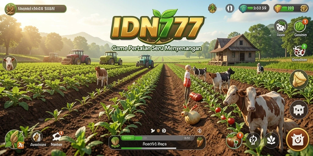 Menampilkan gameplay menarik dalam mengelola ladang di IDN777.