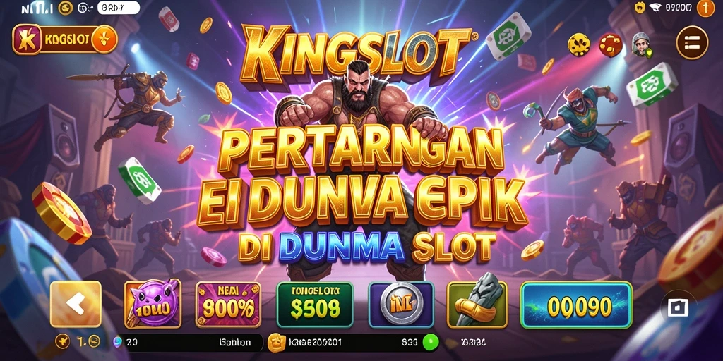 Gameplay KINGSLOT yang seru dan mendebarkan.
