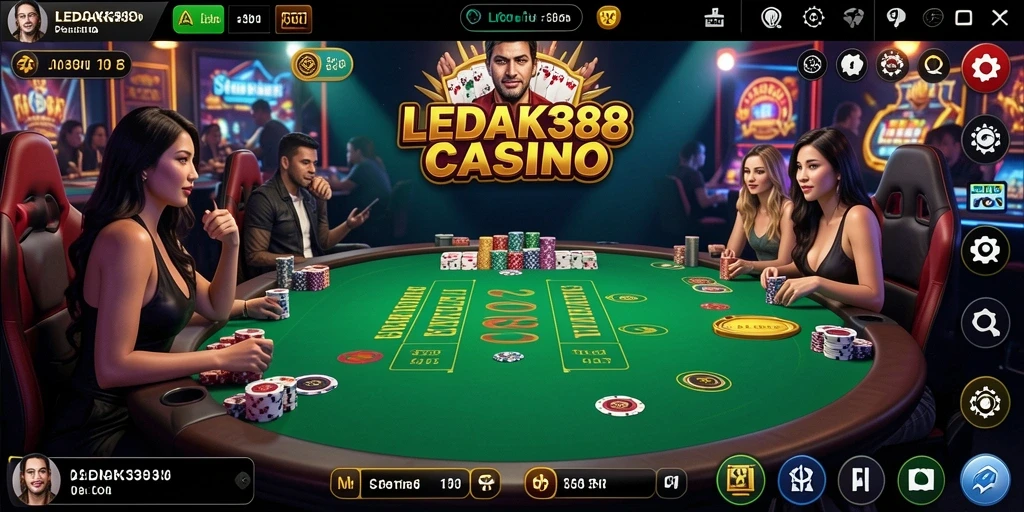 Tampilan gameplay Live Casino yang mendebarkan dan interaktif.