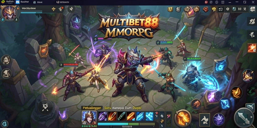 Tangkapan layar gameplay seru dari MULTIBET88 dalam petualangan MMORPG.