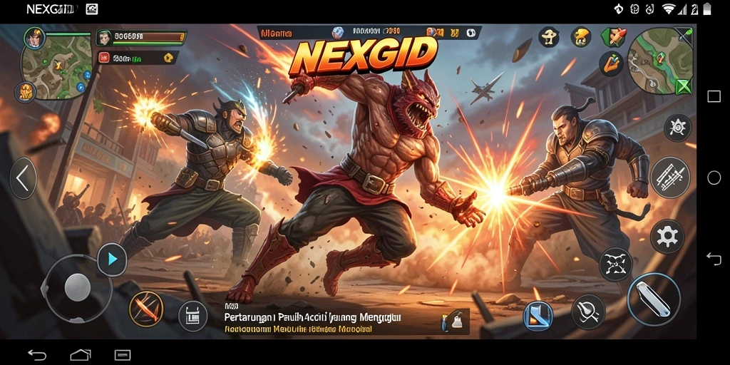 Gameplay seru dan penuh aksi di NEXGID