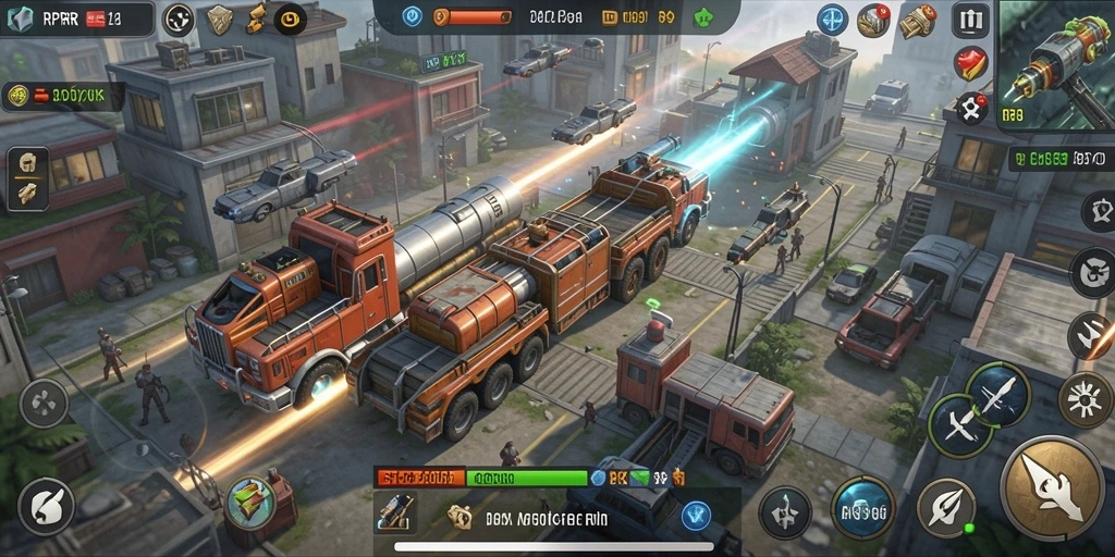 Tangkapan layar utama RPRR menampilkan gameplay menarik yang menguji strategi Anda.