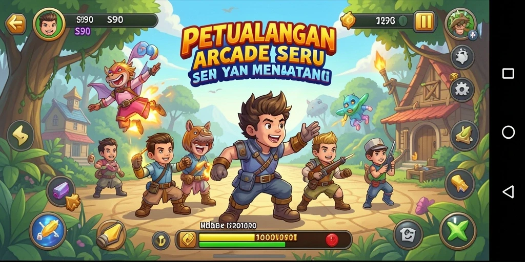 Tampilan gameplay S80 yang seru dan penuh warna.