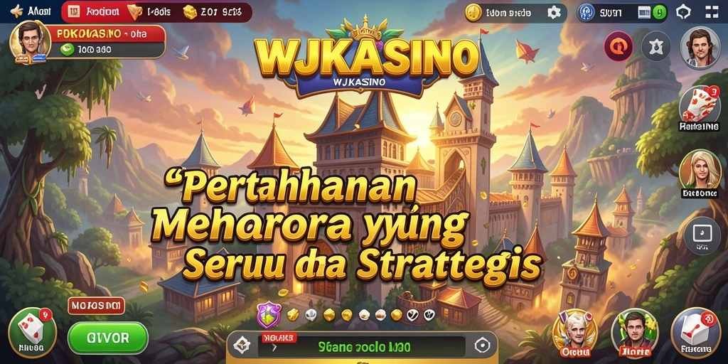 Tampilan seru dan menegangkan dari gameplay Tower Defense WJKASINO.